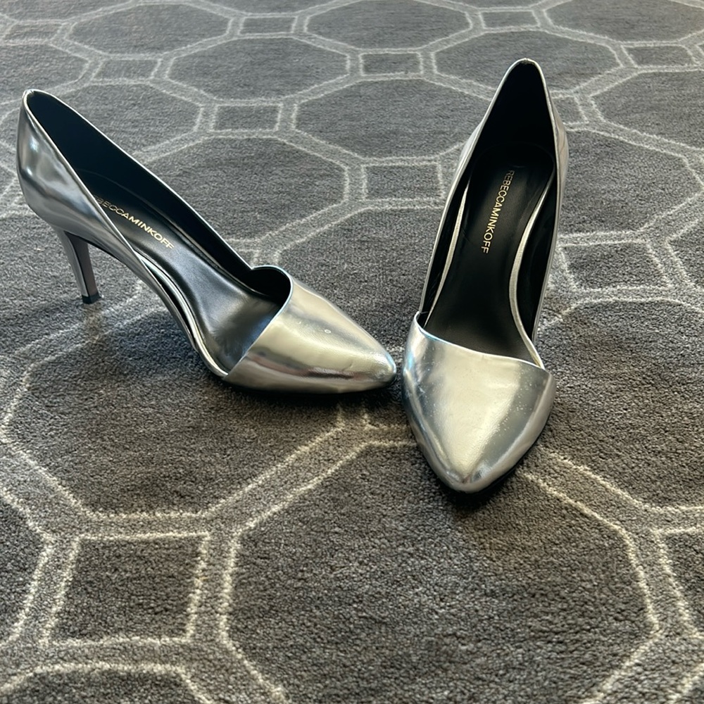 Rebecca Minkoff Silver pumps-gently worn.